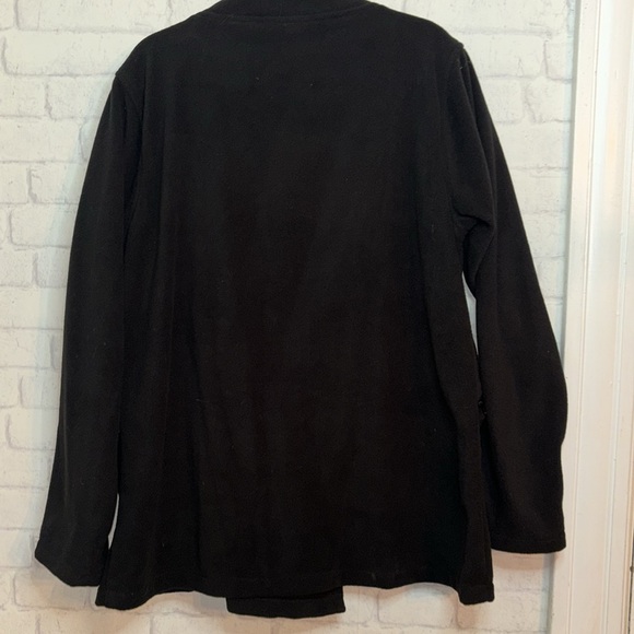 Leopards and Roses Short Fleece/Gheri Bone Button Jacket Size XL - Picture 10 of 11